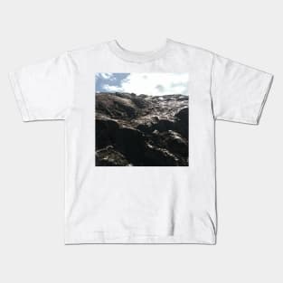 Rock formation reaching out to the sky Kids T-Shirt